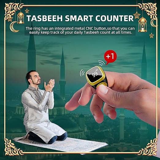 Qibla Ring Tasbih Counter