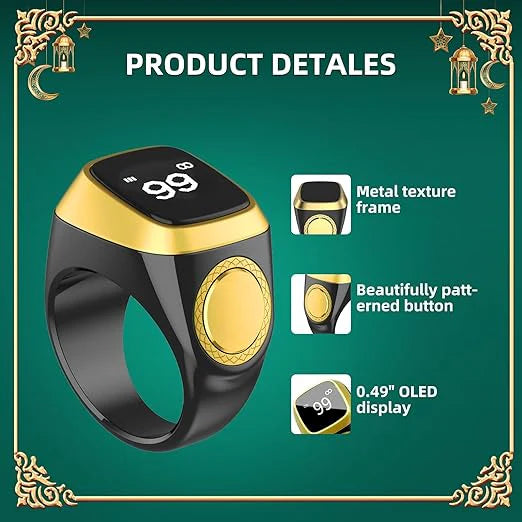 Qibla Ring Tasbih Counter